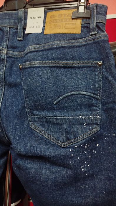 Оригинални дънки G-Star Raw Revend W32 , W33 , W34 , W35 нови мъжки напръскани