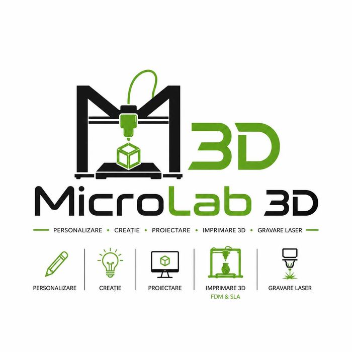 Printare 3D FDM & SLA | Gravare Laser | Proiectare CAD | Piese și obiecte personalizate