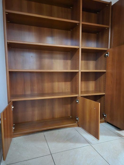 Mobila hol / bibliotecă Neoset din lemn – stare foarte bună