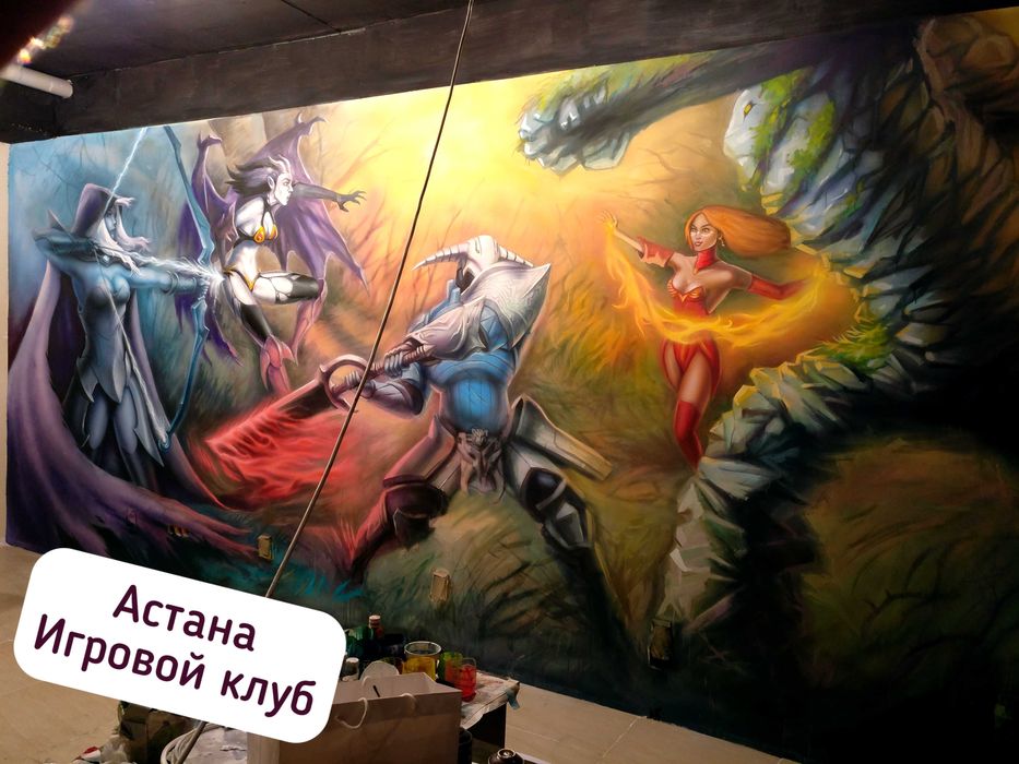 Художественная роспись стен, Граффити.