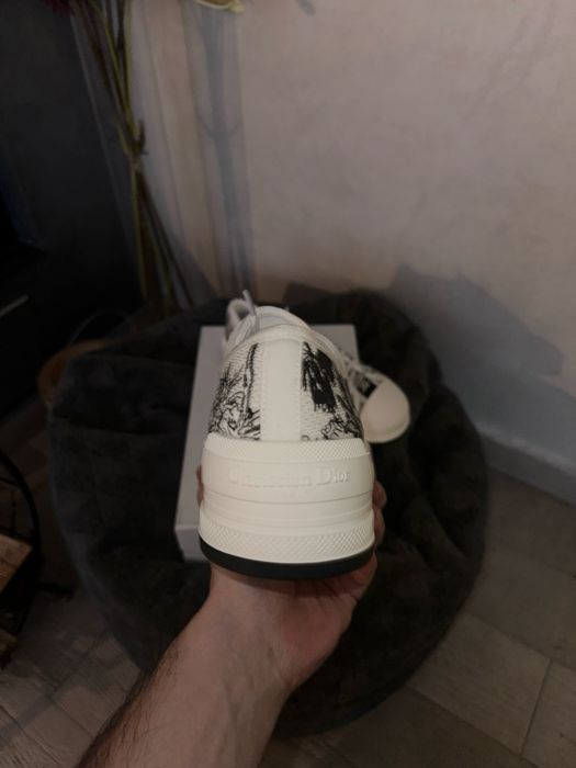 DIOR WalkNDior Platform Oblique Embroidered Cotton Toile d’Jouy Voyage