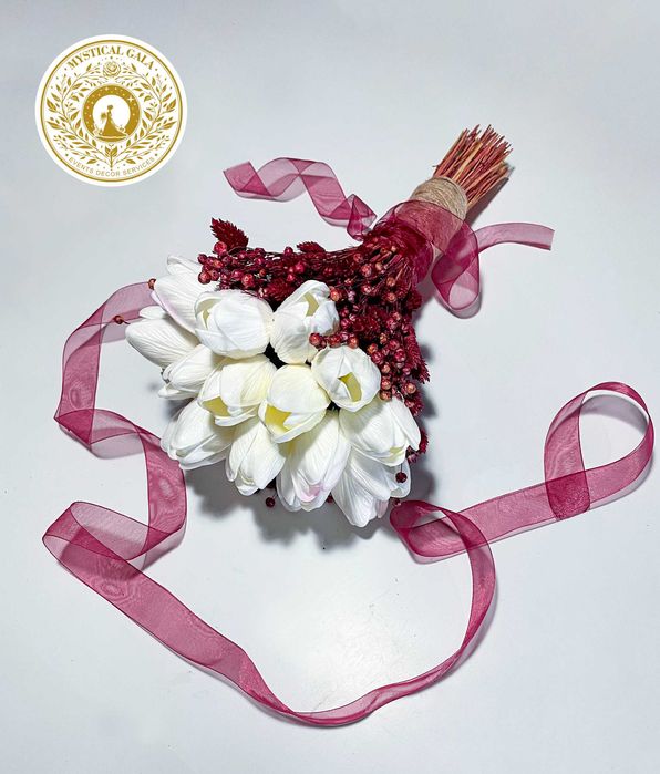 Buchet mireasă și nașă elegant – pentru nuntă