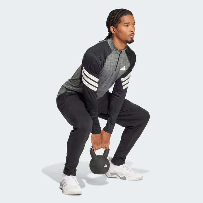 Bluza Adidas Icon 3-Stripes 1/4-Zip Long-Sleeve Top (S; M; L)