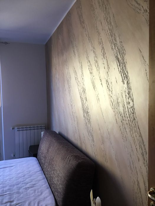 Aplic vopsea decorativa pensulata stucco piatra sparta efect zen