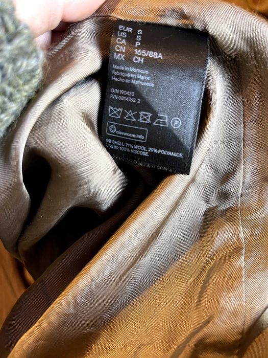 Топло Вълнено Двуредно палто H&M