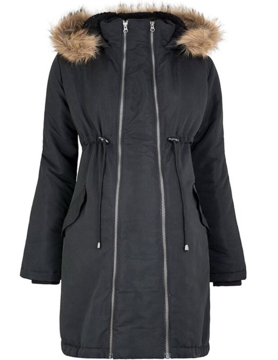 JoJo Maman Bébé 2 in 1 Преходна парка за бременни в черно