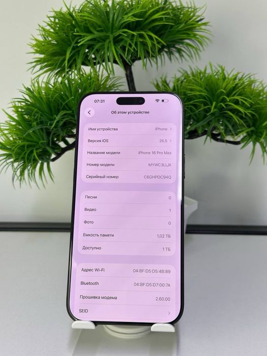 iPhone 16 Pro Max| Akb 91%