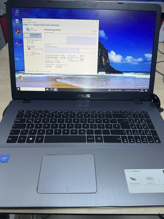 Laptop ASUS VivoBook 17 (X705MA) – 17.3", Celeron N4000, 4GB DDR4