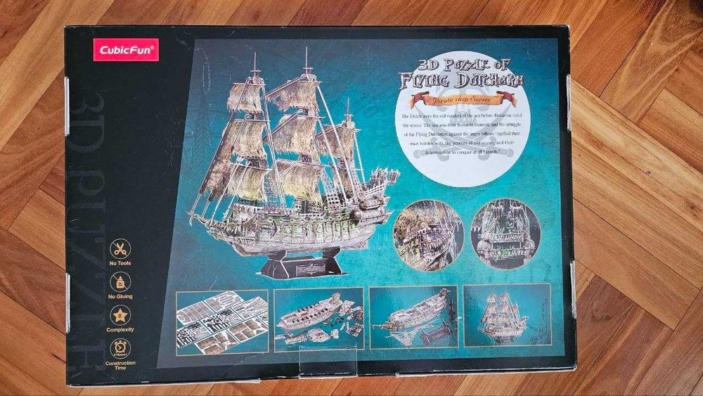 НОВО - 3D пъзел игра с Кораб/Flying Dutchman/ - 360 части + LED светлини