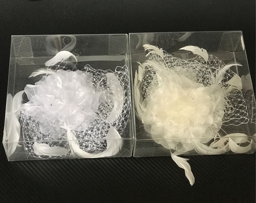 Voaleta mireasa, cu plasa alba sau ivoire