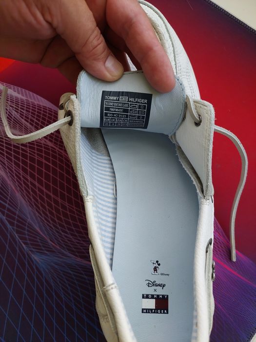 De vânzare pantofi albi din piele Tommy Hilfiger Disney