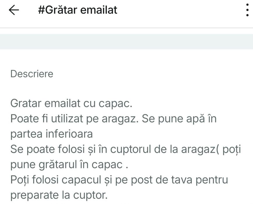 Grătar emailat ,