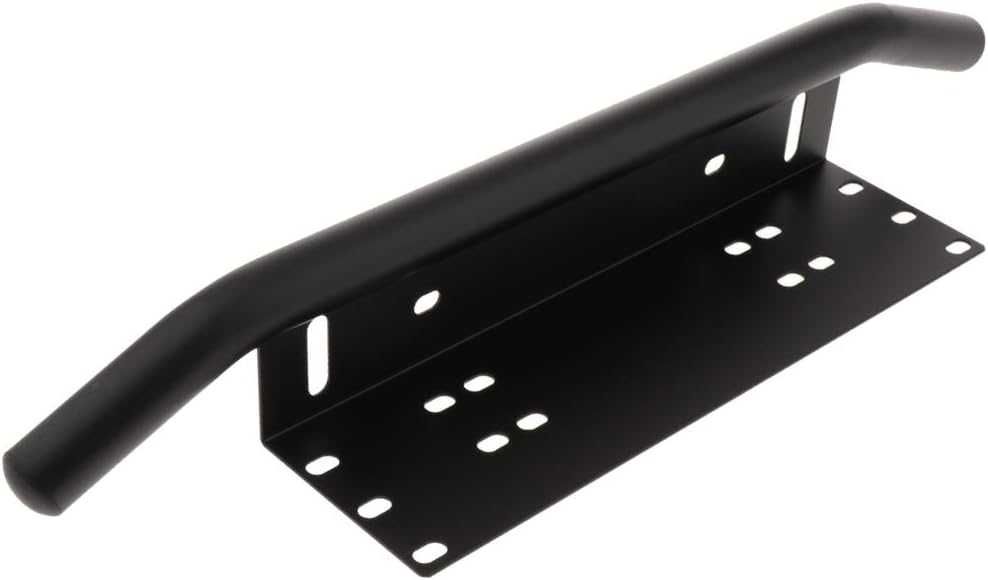 Метална стойка за LED бар/Халоген и регистрационен номер - Черна.