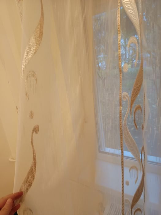 Perdea lunga cu model  vertical