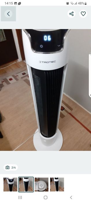 Vând ventilator turn Trotec.