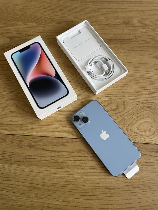 Бартер iPhone 14 128gb blue 100%