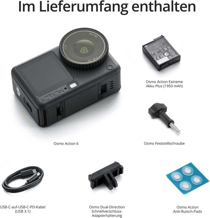 Екшън Камера DJI Osmo Action 6 Essential Combo, НОВО