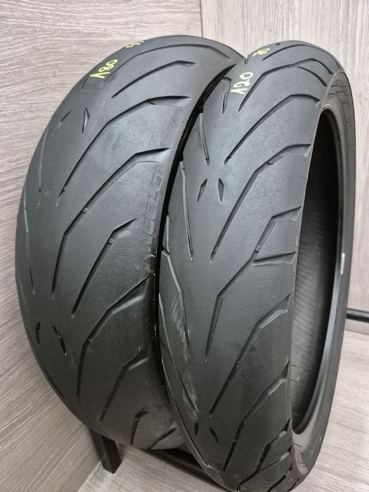 Set anvelope moto 120 70 17 cu 180 55 17 Pirelli Angel gt