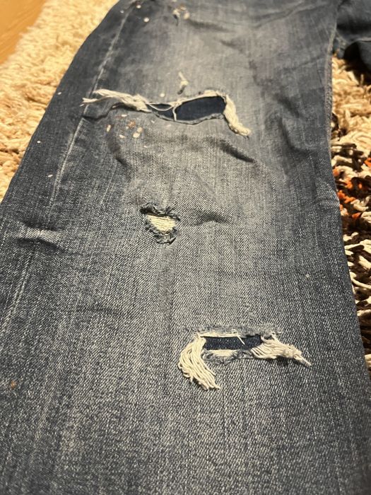 Blugi rupti Slim-Fit Zara,  42