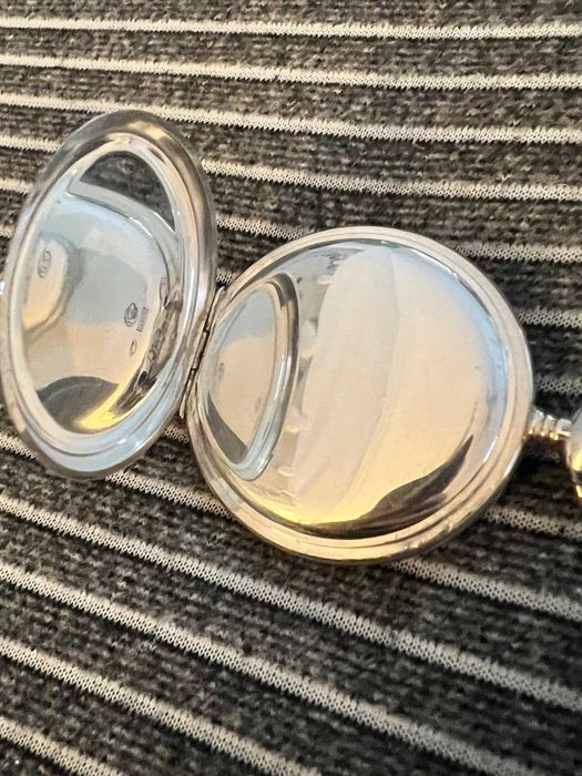 Ceas vechi de buzunar Revue carcasa argint 1920