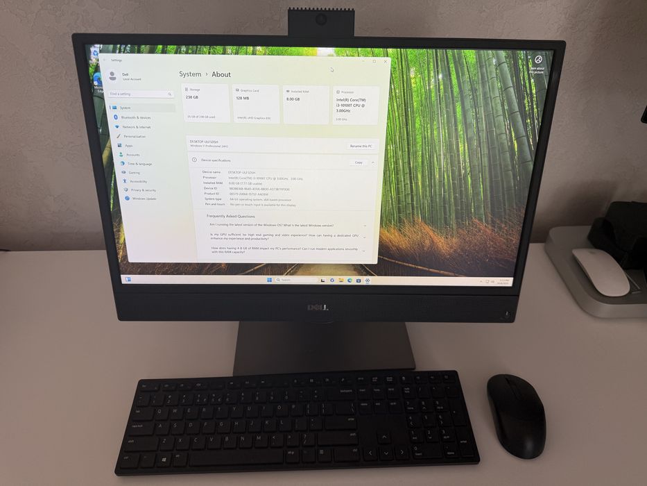 Dell Optiplex 3280 AIO, I3-10th gen 8GB RAM DDR4, 256GB SSD,All in one