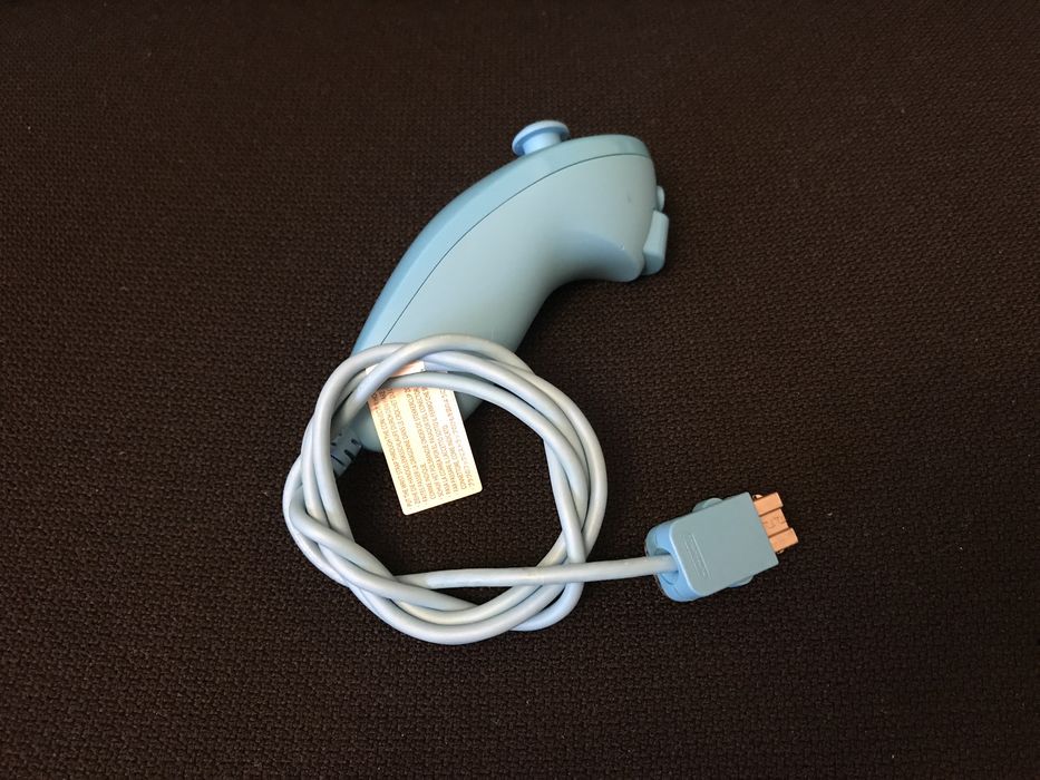 Remote accessory tip Nunchuk-Wii, culoare Albastra, original-Nintendo.