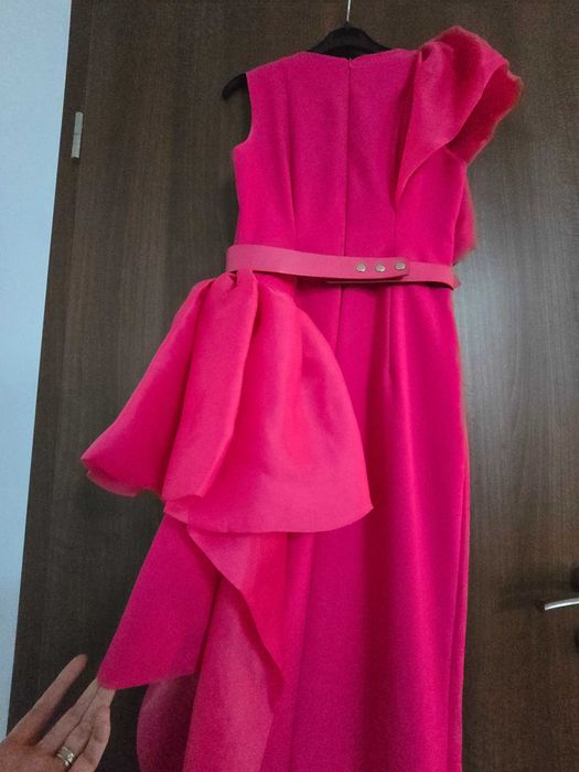 Rochie lunga de ocazie,roz, Anca's