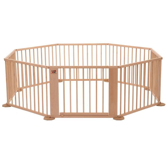 Tarc de joaca octogonal din lemn masiv de fag