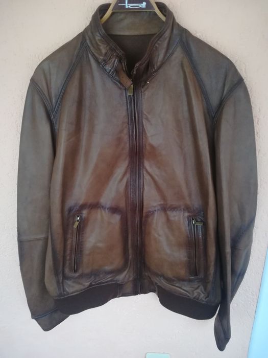 Geaca piele Massimo Dutti Xl bărbați