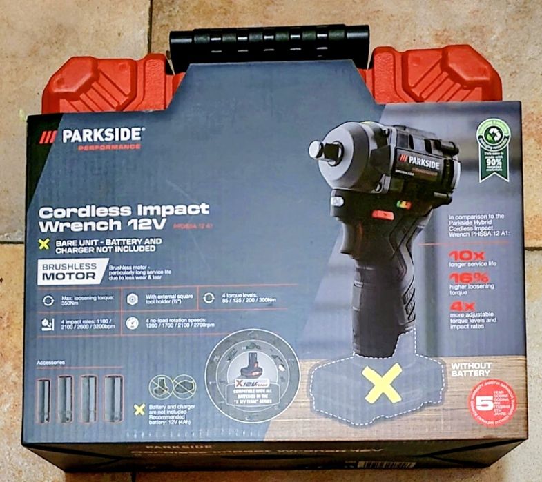 Parkside 12v Флекс, Гайковерт, Удар. бормашива, батерии 12v 2,5/5,0Ah
