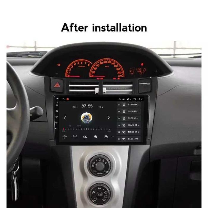 Navigatie Android 14 Toyota Yaris 2005 - 2012 1/8 Gb CarPlay + CAMERA