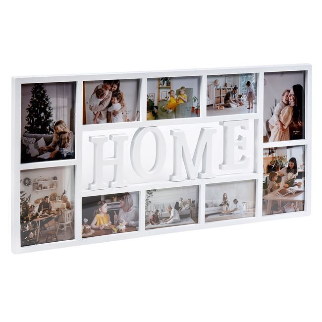 72см! Голяма рамка за 10 снимки "Home"