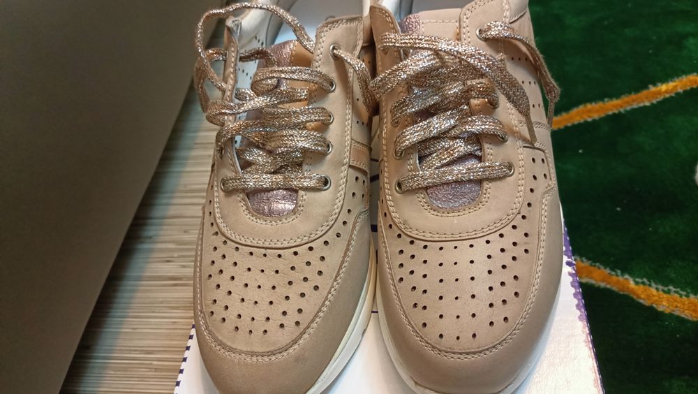 Pantofi casual dama din piele, noi, marimea 39 Annalu