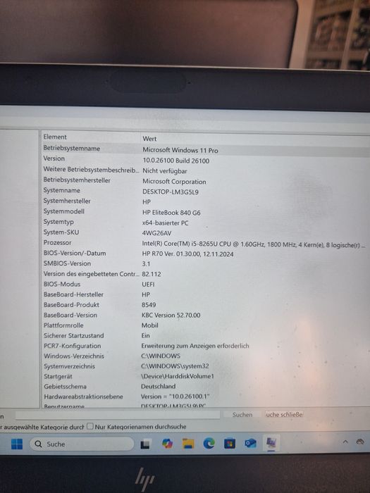 HP Elitebook 850 G6