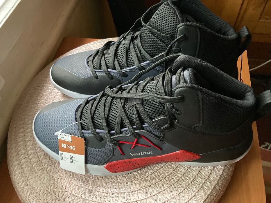 Баскетболни кецове Web Lock - Мъжки 46-ти номер, черни