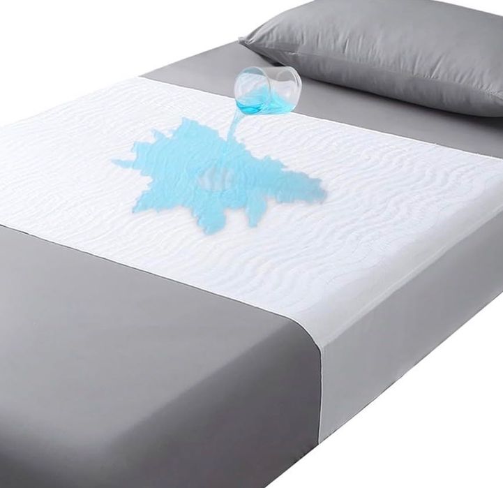 Set de 2 protecții lavabile pentru pat 85 × 90 cm cu aripi