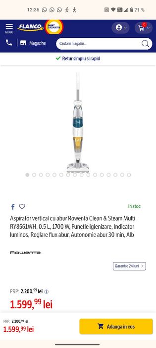 Aspirator vertical Rowenta
