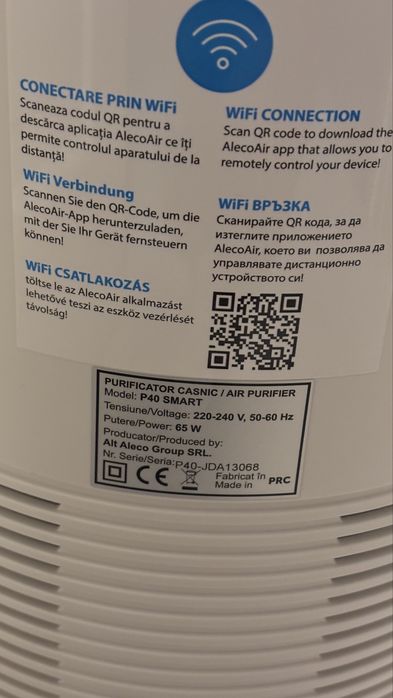 Purificator de aer Aleco P40 Smart
