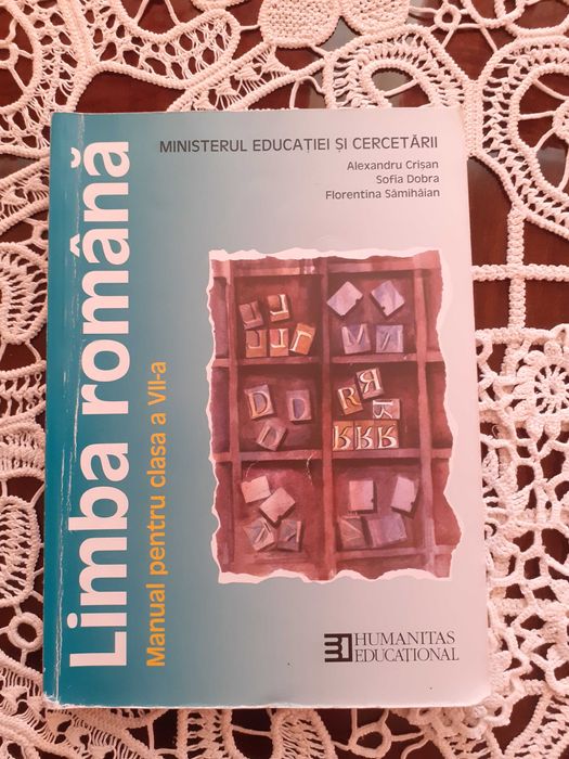 Vând manual de limba română pentru clasa a-VII-a