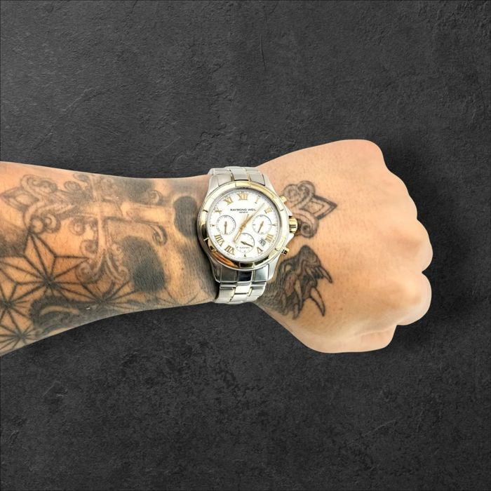 Raymond Weil Parsifal Automatic Chronograph | 18K Злато & Стомана | 57 Jewels мъжки шеейцарски часовник