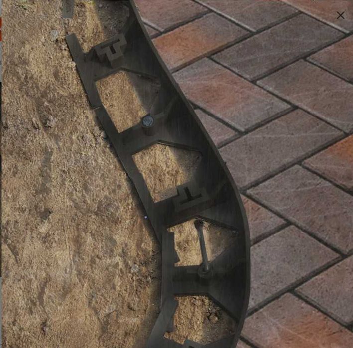 Бордюр пластиковый Gidrolica Line Б-300 (L=3000 мм)