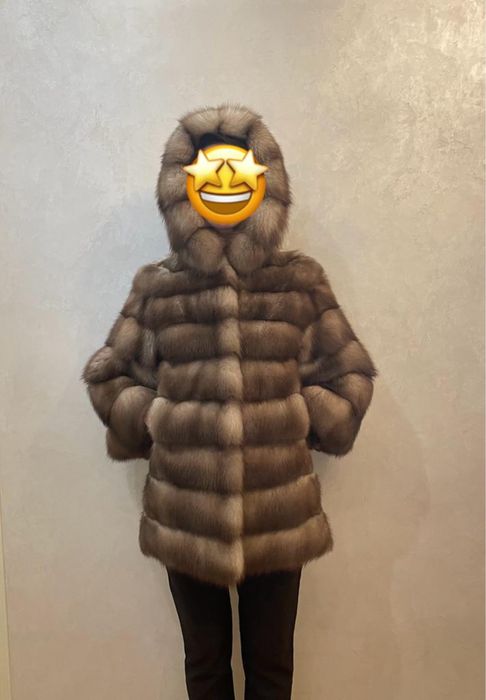 Шуба из меха куницы