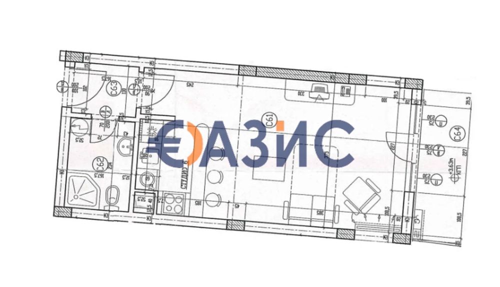 Продава се Едностаен апартамент в Несебър - 56 кв.м за 1117 €/кв.м - Снимка #10