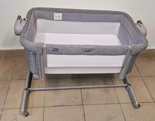 Бебешка кошара с падаща страна Chicco Next 2 Me, Magic Evo тъмносива