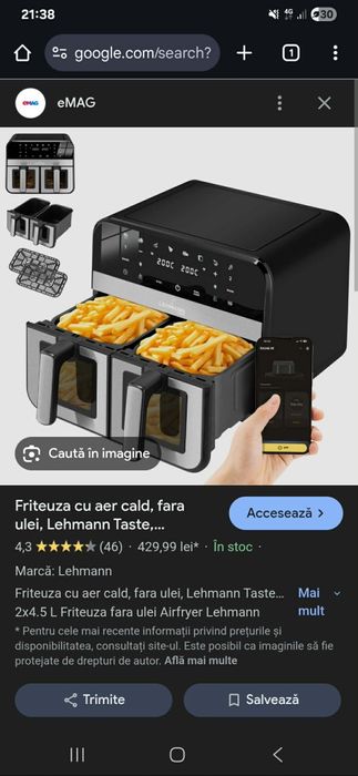 Friteuza aer cald Leihmann