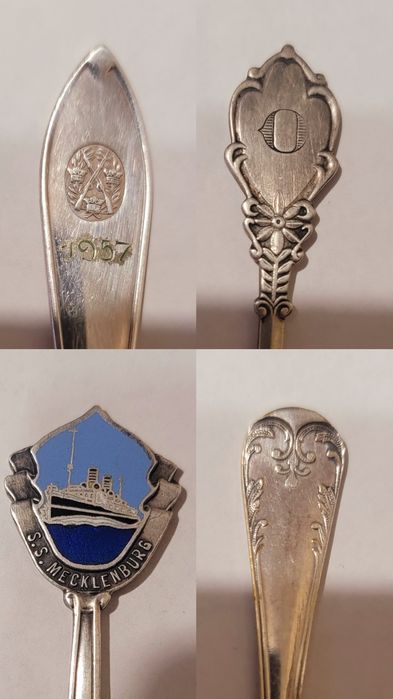 Позлатени и посребрени сувенирни лъжички