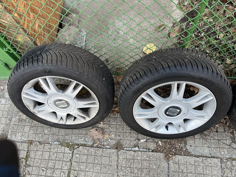 Оригинални джанти със всесезонни гуми GOODYEAR 15" 5х100 SEAT