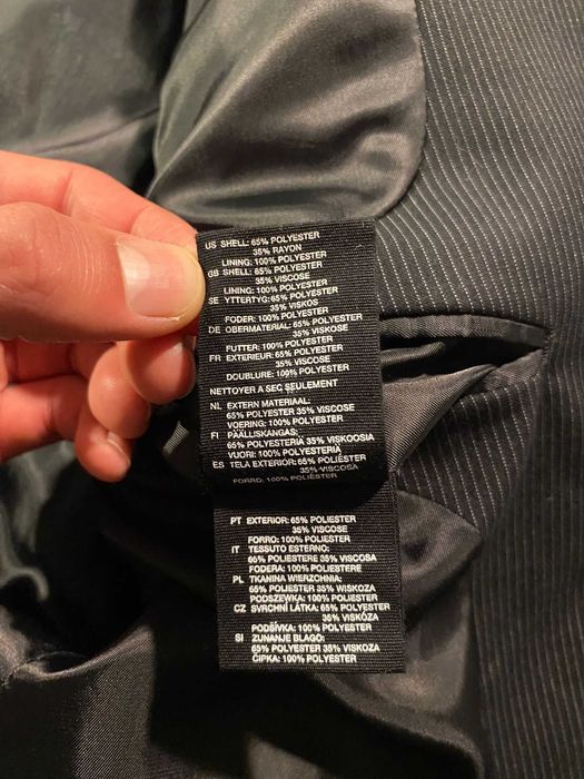 sacou negru hm barbatesc