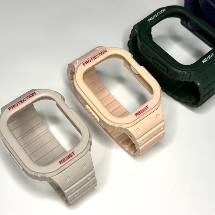 Удароустойчиво калъфче с каишка за Apple Watch ULTRA/SE/9/8/7/6/5/4