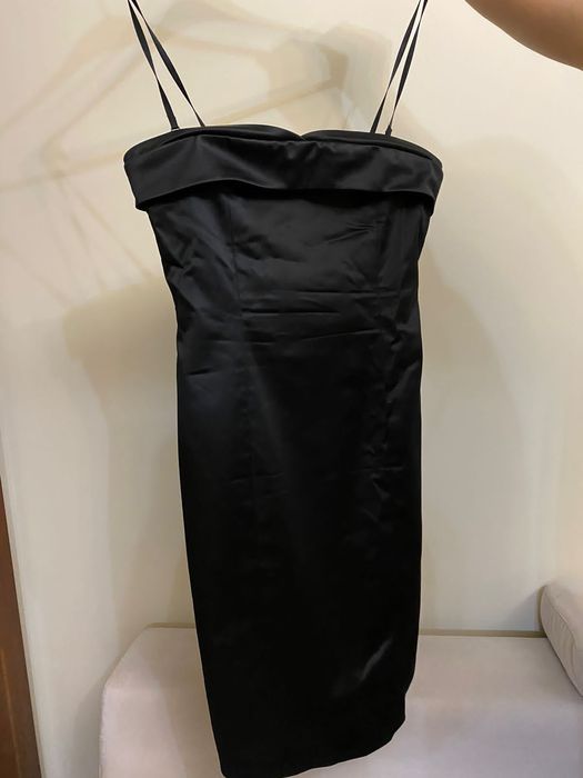 Женское черное платье